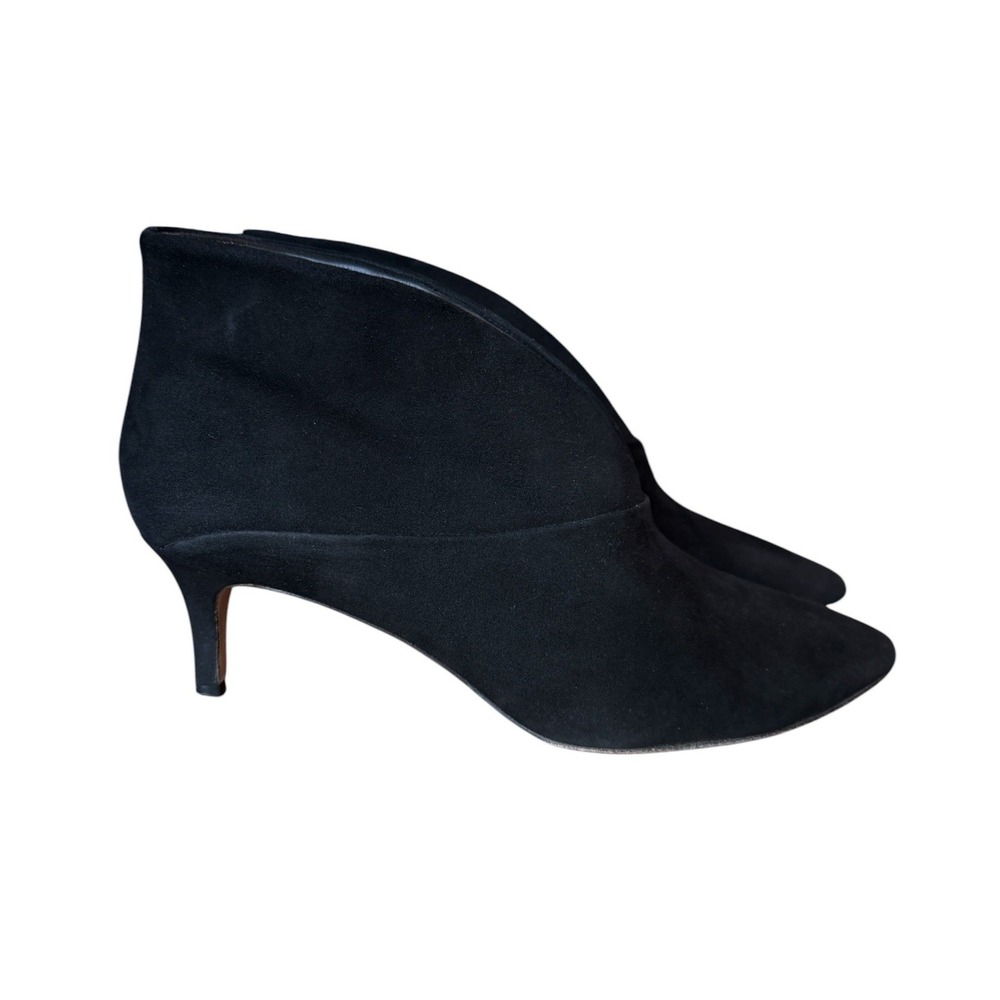Boden Black Suede Pointed Toe Ankle Boots Spain Size 39
